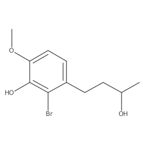 2-bromo-3-[(3S)-3-hydroxybutyl]-6-methoxyphenol结构式