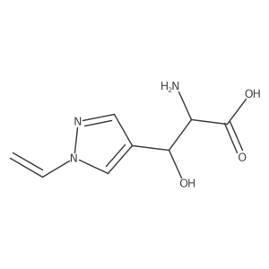 2-amino-3-(1-ethenyl-1H-pyrazol-4-yl)-3-hydroxypropanoic acid结构式