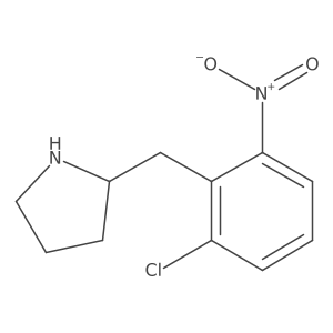2-[(2-Chloro-6-nitrophenyl)methyl]pyrrolidine Structure