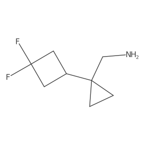 [1-(3,3-Difluorocyclobutyl)cyclopropyl]methanamine结构式