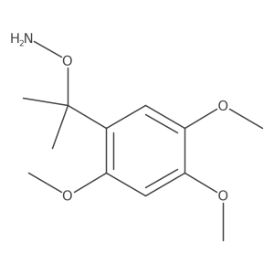 O-[2-(2,4,5-trimethoxyphenyl)propan-2-yl]hydroxylamine结构式