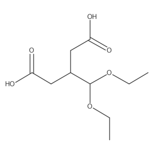 3-(Diethoxymethyl)pentanedioic acid Structure