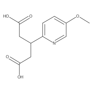 3-(5-Methoxypyridin-2-yl)pentanedioic acid结构式