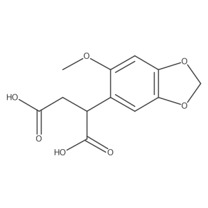 2-(6-Methoxy-1,3-dioxaindan-5-yl)butanedioic acid结构式