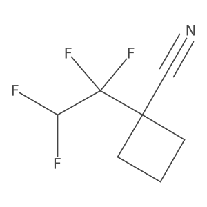 1-(1,1,2,2-Tetrafluoroethyl)cyclobutane-1-carbonitrile Structure