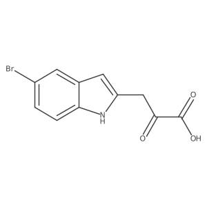 3-(5-bromo-1H-indol-2-yl)-2-oxopropanoic acid结构式