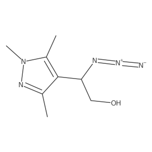 2-azido-2-(1,3,5-trimethylpyrazol-4-yl)ethanol Structure