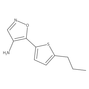 5-(5-Propylthiophen-2-yl)-1,2-oxazol-4-amine Structure