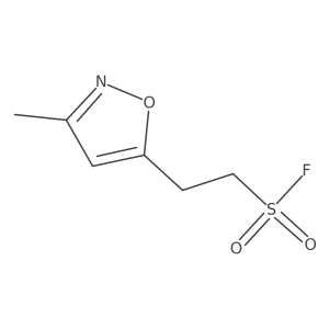 2-(3-Methyl-1,2-oxazol-5-yl)ethane-1-sulfonyl fluoride Structure