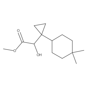 Methyl 2-[1-(4,4-dimethylcyclohexyl)cyclopropyl]-2-hydroxyacetate结构式