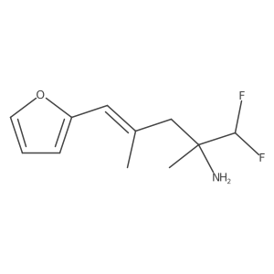 1,1-Difluoro-5-(furan-2-yl)-2,4-dimethylpent-4-en-2-amine结构式