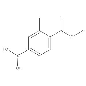 4-Methoxycarbonyl-3-(methyl-d3)-phenylboronic acid结构式