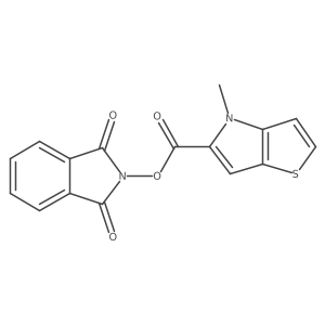 1,3-dioxo-2,3-dihydro-1H-isoindol-2-yl 4-methyl-4H-thieno[3,2-b]pyrrole-5-carboxylate Structure