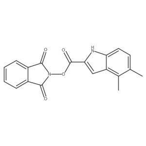1,3-dioxo-2,3-dihydro-1H-isoindol-2-yl 4,5-dimethyl-1H-indole-2-carboxylate结构式
