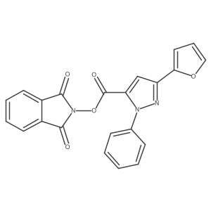 1,3-dioxo-2,3-dihydro-1H-isoindol-2-yl 3-(furan-2-yl)-1-phenyl-1H-pyrazole-5-carboxylate Structure