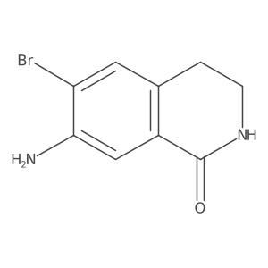 7-Amino-6-bromo-3,4-dihydro-2H-isoquinolin-1-one Structure