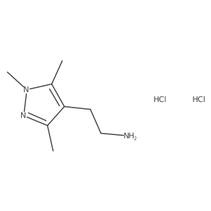 2-(1,3,5-Trimethylpyrazol-4-yl)ethanamine;dihydrochloride结构式