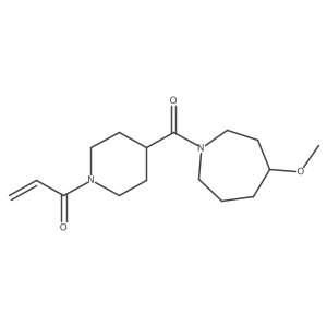 1-[4-(4-Methoxyazepane-1-carbonyl)piperidin-1-yl]prop-2-en-1-one结构式