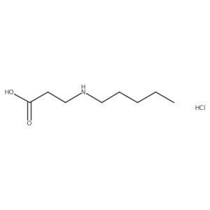 3-(Pentylamino)propanoic acid;hydrochloride结构式