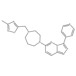 1-[(3-Methyl-1,2,4-oxadiazol-5-yl)methyl]-4-[3-(pyridin-4-yl)-[1,2,4]triazolo[4,3-b]pyridazin-6-yl]-1,4-diazepane结构式