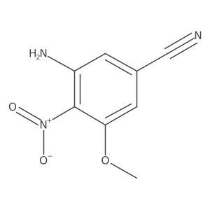 Benzonitrile, 3-amino-5-methoxy-4-nitro-结构式