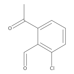 2-Acetyl-6-chlorobenzaldehyde Structure