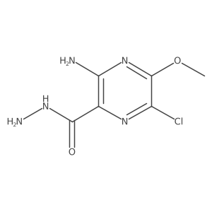 3-Amino-6-chloro-5-methoxypyrazine-2-carbohydrazide Structure