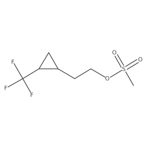 2-[(1S,2R)-2-(Trifluoromethyl)cyclopropyl]ethyl methanesulfonate Structure