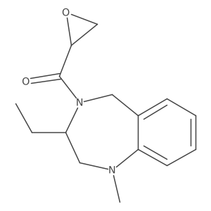 (3-Ethyl-1-methyl-3,5-dihydro-2H-1,4-benzodiazepin-4-yl)-(oxiran-2-yl)methanone结构式