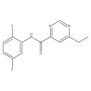 N-(2,5-difluorophenyl)-6-ethylpyrimidine-4-carboxamide Structure