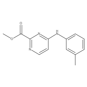 Methyl 4-[(3-methylphenyl)amino]pyrimidine-2-carboxylate Structure