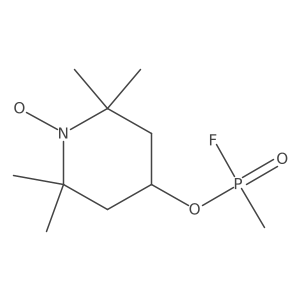 1-Oxyl-2,2,6,6-tetramethyl-4-piperidinyl methylphosphonofluoridate Structure