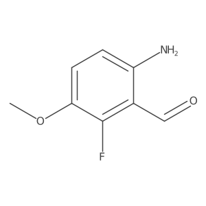 6-Amino-2-fluoro-3-methoxybenzaldehyde Structure