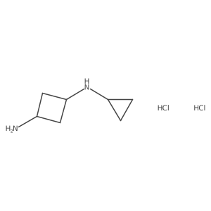 N1-cyclopropylcyclobutane-1,3-diamine dihydrochloride Structure