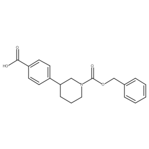 4-{1-[(Benzyloxy)carbonyl]piperidin-3-yl}benzoic acid结构式