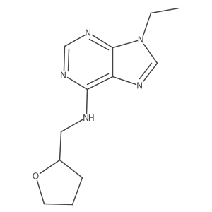 9-ethyl-N-[(oxolan-2-yl)methyl]-9H-purin-6-amine结构式