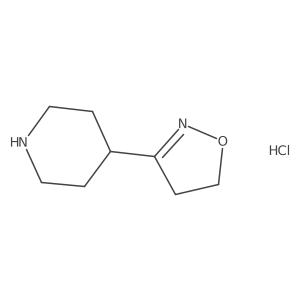 3-Piperidin-4-yl-4,5-dihydro-1,2-oxazole;hydrochloride结构式