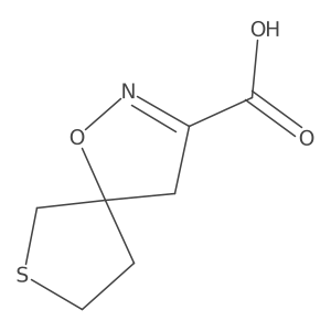 1-Oxa-7-thia-2-azaspiro[4.4]non-2-ene-3-carboxylic acid Structure