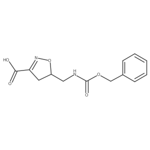 5-({[(Benzyloxy)carbonyl]amino}methyl)-4,5-dihydro-1,2-oxazole-3-carboxylic acid Structure