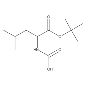 [(2R)-1-(tert-butoxy)-4-methyl-1-oxopentan-2-yl]carbamic acid结构式