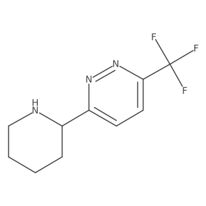 3-(Piperidin-2-yl)-6-(trifluoromethyl)pyridazine Structure