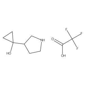 1-(Pyrrolidin-3-YL)cyclopropan-1-OL trifluoroacetate Structure