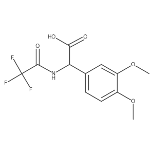2-(3,4-Dimethoxyphenyl)-2-(2,2,2-trifluoroacetamido)acetic acid Structure