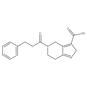 5-[(benzyloxy)carbonyl]-4H,5H,6H,7H-[1,2]oxazolo[4,3-c]pyridine-3-carboxylic acid结构式