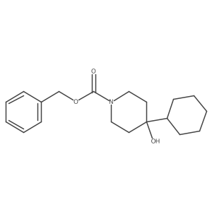 Benzyl 4-cyclohexyl-4-hydroxypiperidine-1-carboxylate Structure