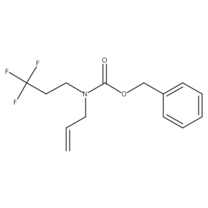 benzyl N-(prop-2-en-1-yl)-N-(3,3,3-trifluoropropyl)carbamate结构式