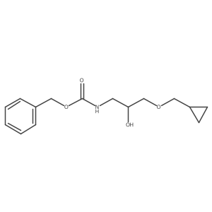 benzyl N-[3-(cyclopropylmethoxy)-2-hydroxypropyl]carbamate Structure