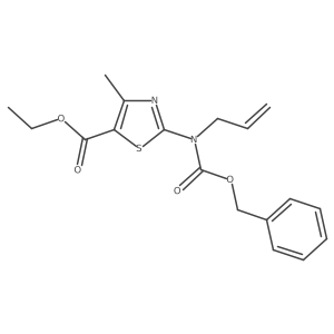 Ethyl 2-{[(benzyloxy)carbonyl](prop-2-en-1-yl)amino}-4-methyl-1,3-thiazole-5-carboxylate结构式