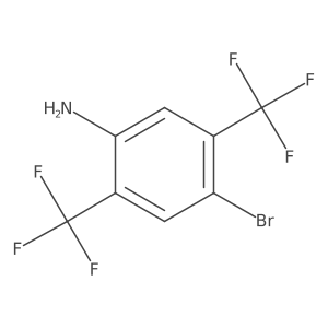 2,5-Bis(trifluoromethyl)-4-bromoaniline结构式