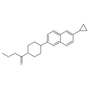 1-[4-(6-Cyclopropyl-1,8-naphthyridin-2-yl)piperidin-1-yl]-2-methoxyethan-1-one Structure